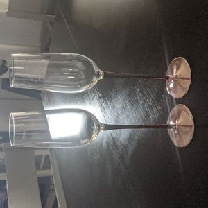 Copy Copy Rose stem champagne flutes